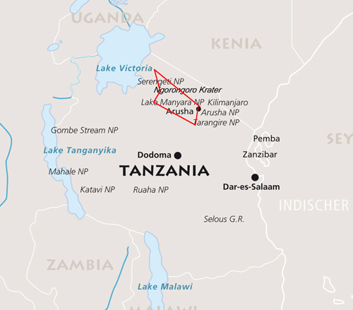 MAP-TZ-Klassisches Tanzania