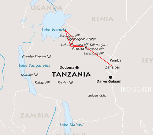 MAP-TZ-Kontrastreiches Tanzania