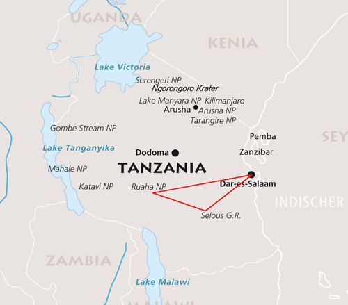 MAP-TZ-Tanzanias Geheimtipp